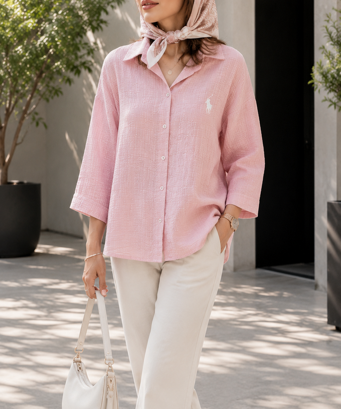 شومیز عمده مدل باکسی POLO (پک 6 عددی)